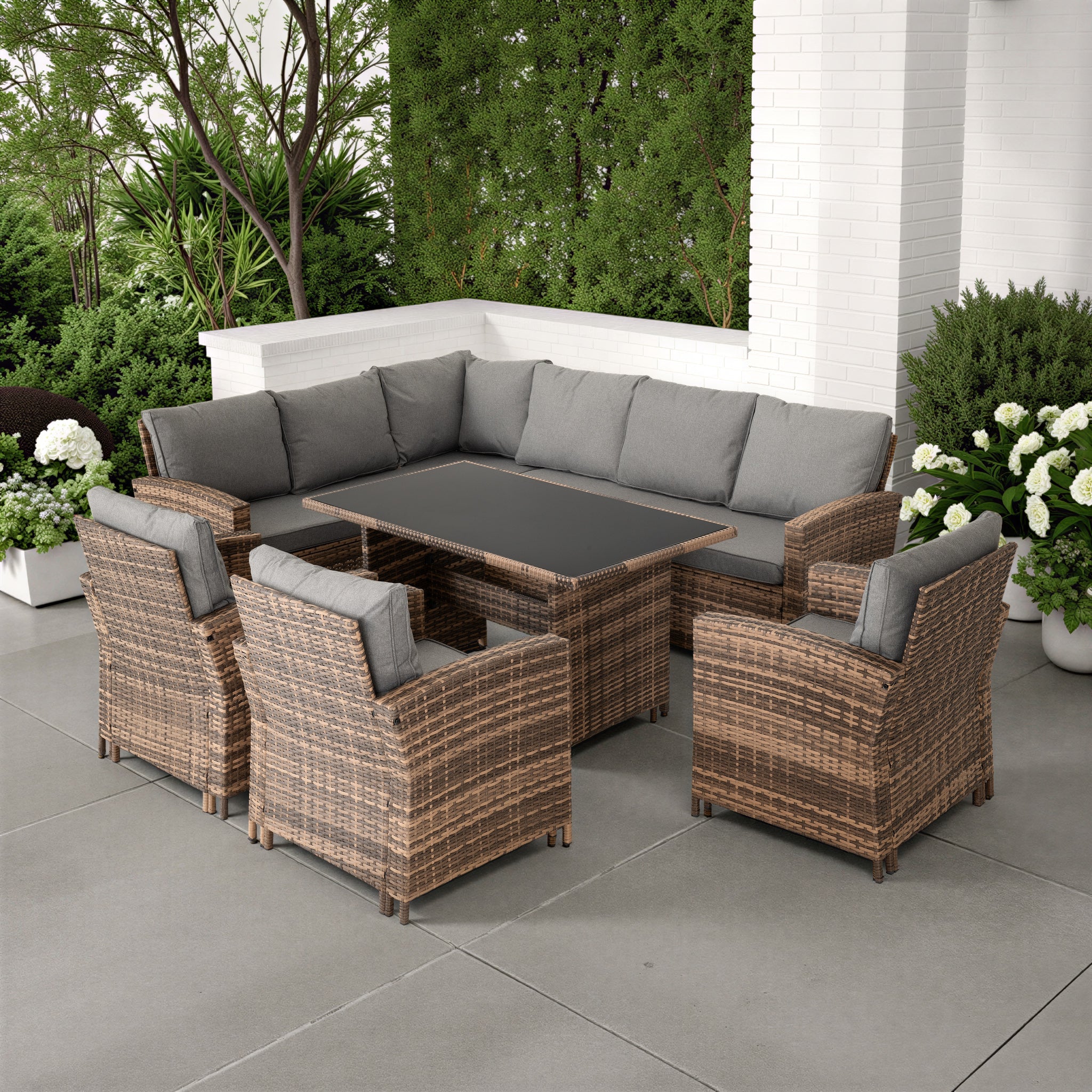 Rattan garden set