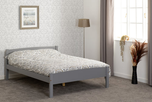 AMBER 4'6" BED - GREY SLATE
