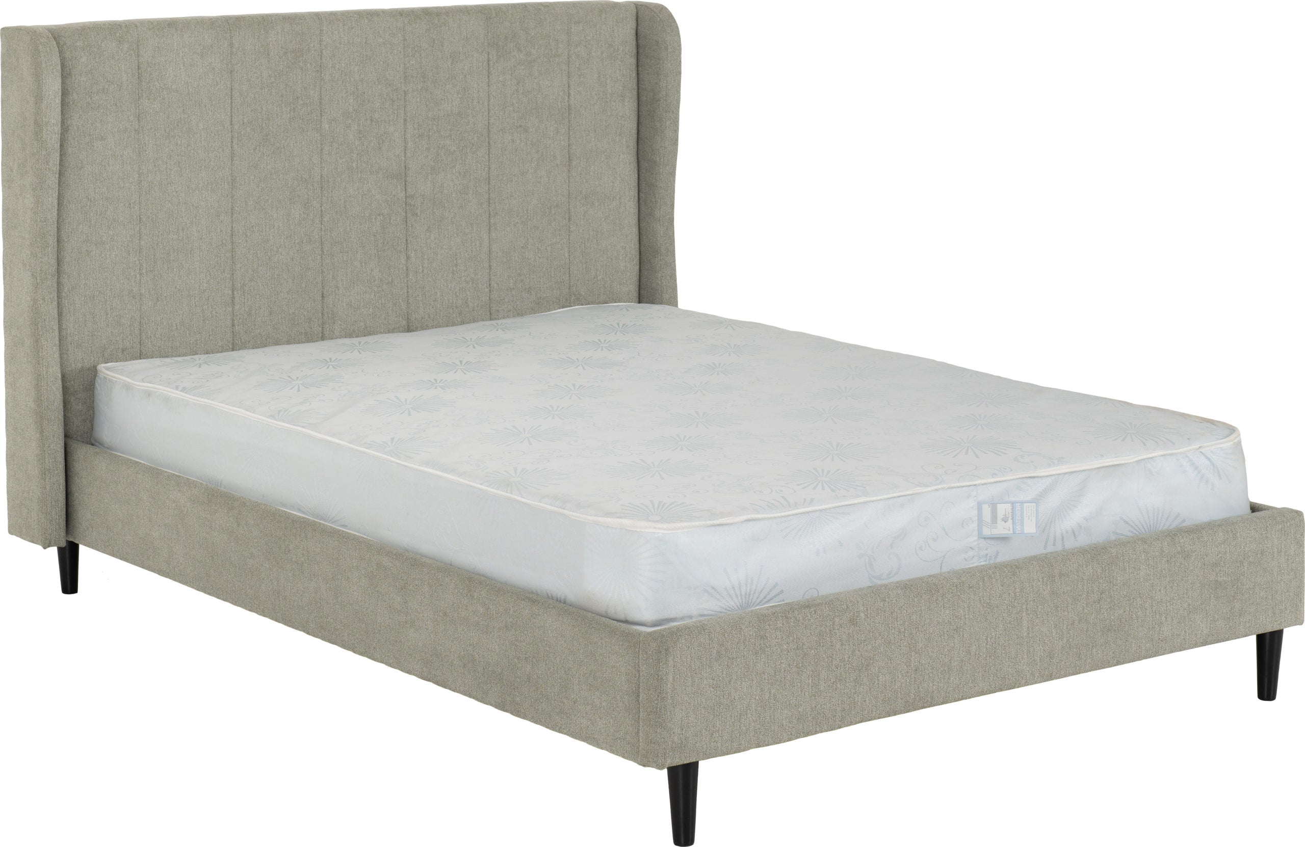 AMELIA 4'6" BED - DARK GREY FABRIC