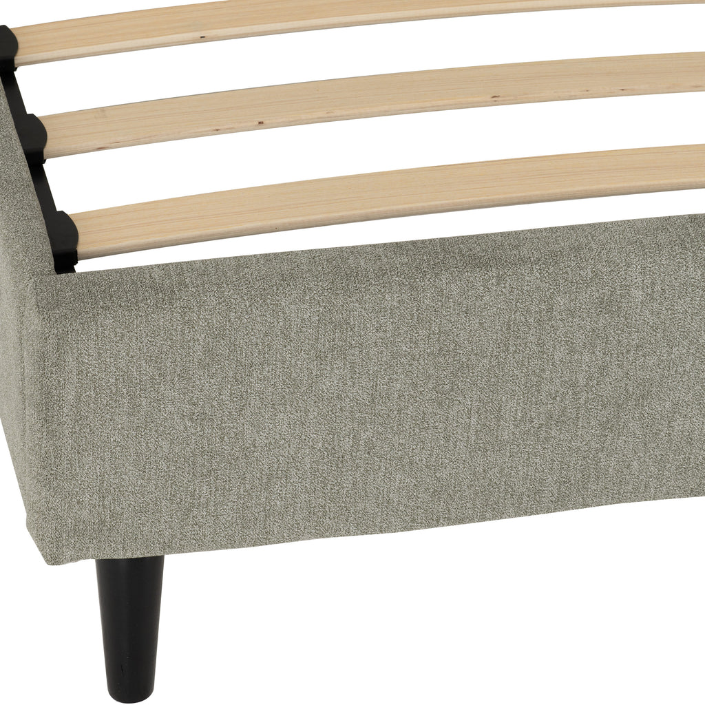 AMELIA 4'6" BED - DARK GREY FABRIC