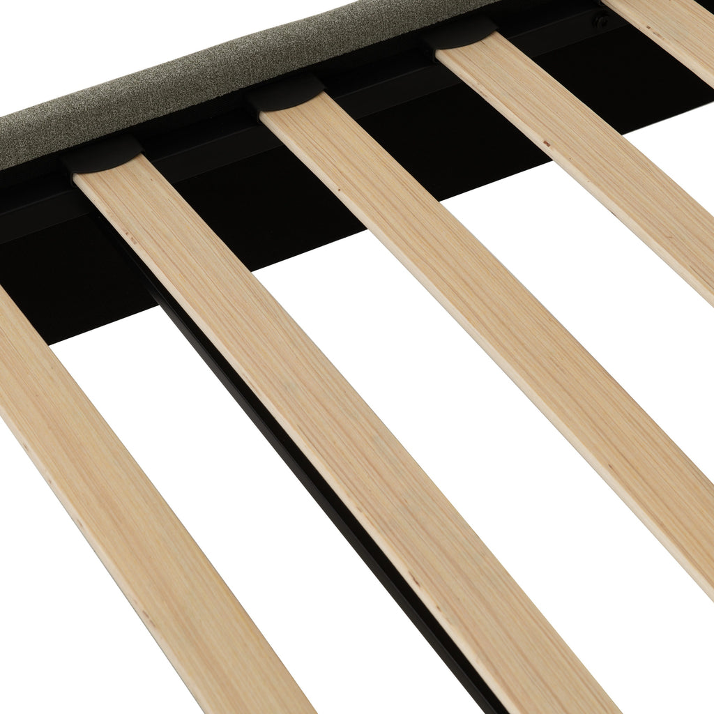 AMELIA 4'6" BED - DARK GREY FABRIC