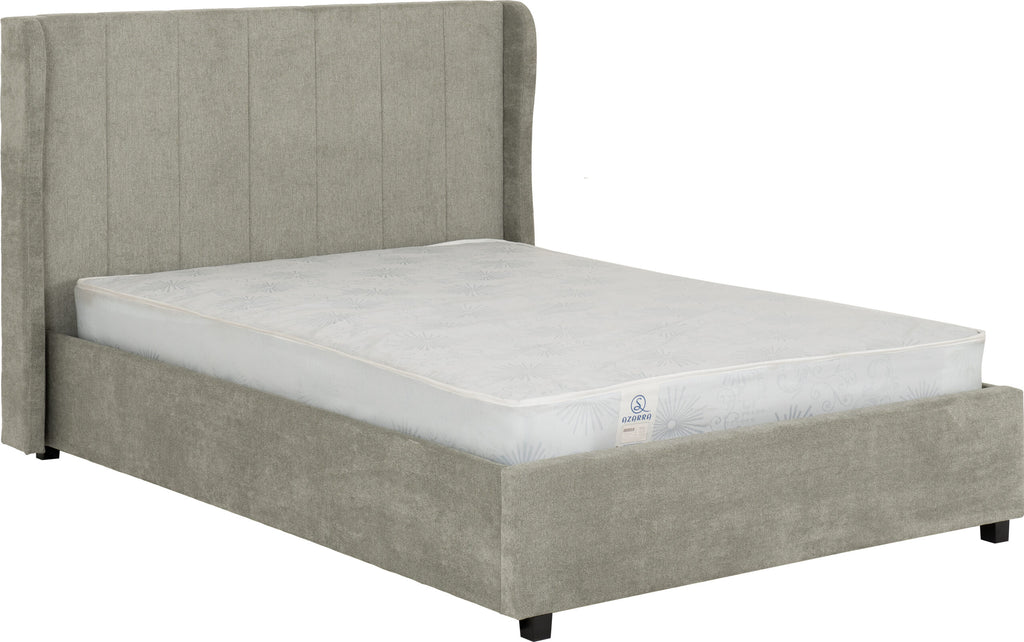 AMELIA 4'6" PLUS BED - DARK GREY FABRIC