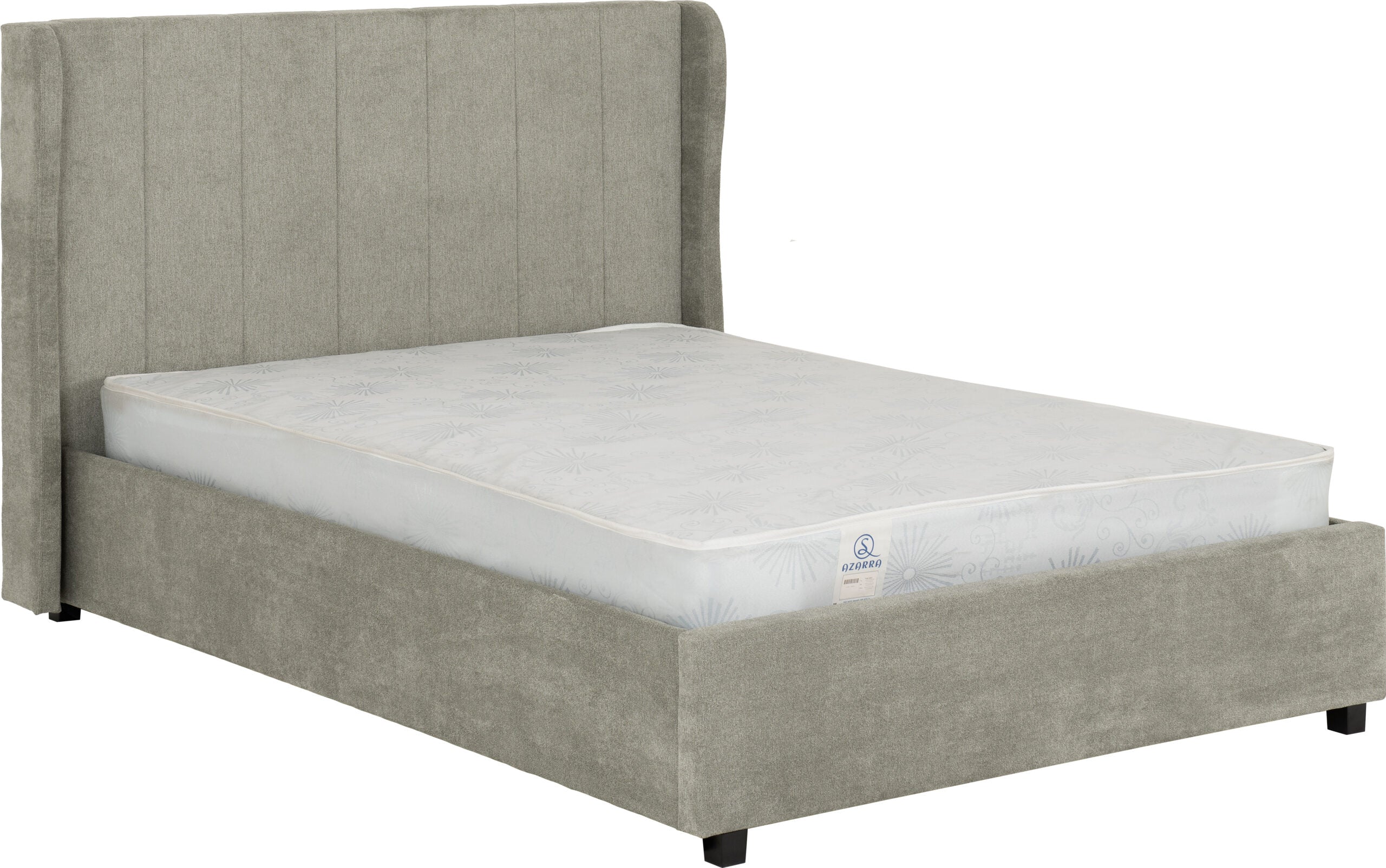 AMELIA 4'6" PLUS BED - DARK GREY FABRIC
