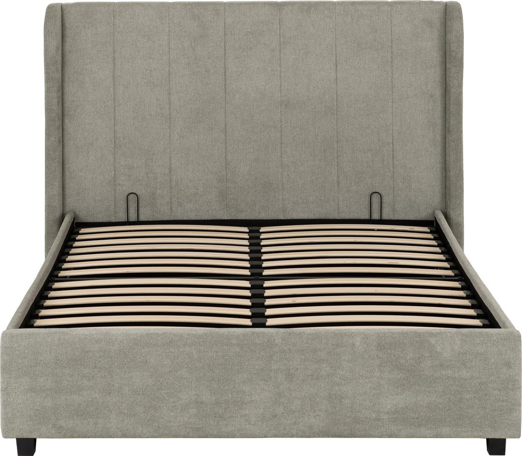 AMELIA 4'6" PLUS BED - DARK GREY FABRIC