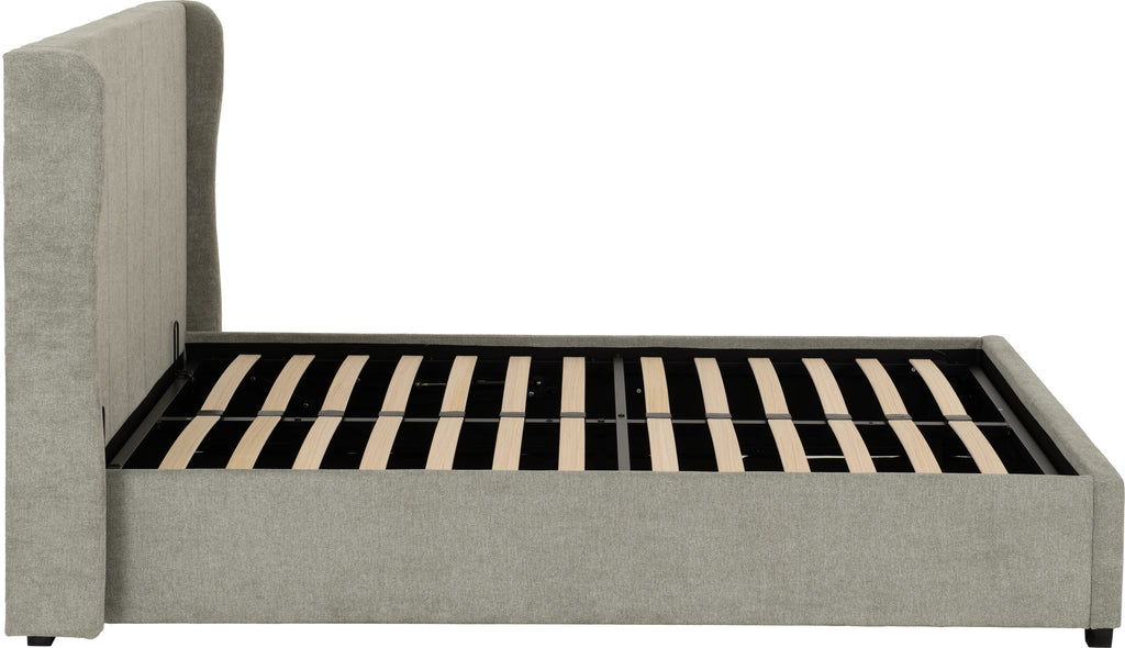 AMELIA 4'6" PLUS BED - DARK GREY FABRIC