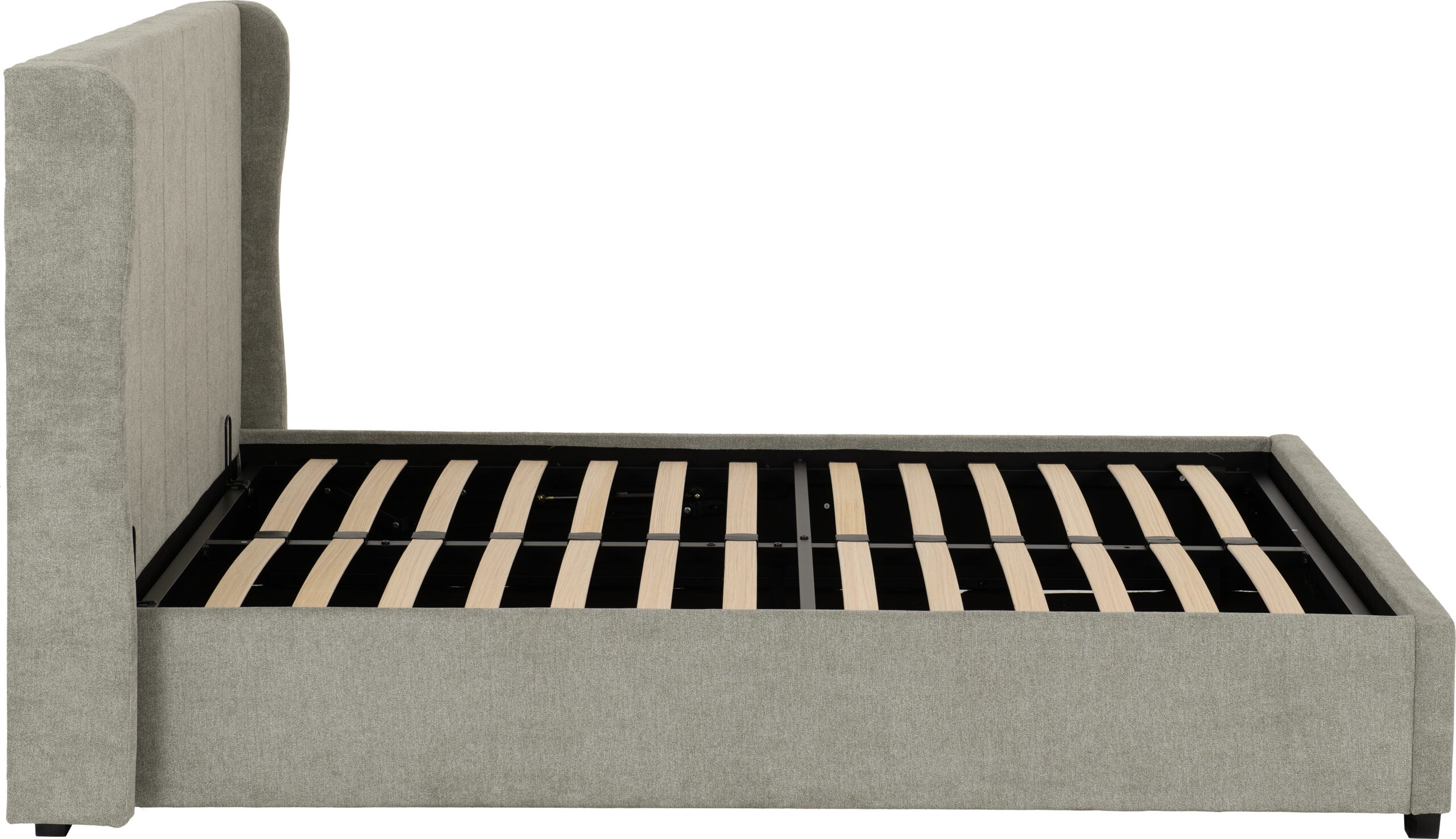 AMELIA 4'6" PLUS BED - DARK GREY FABRIC