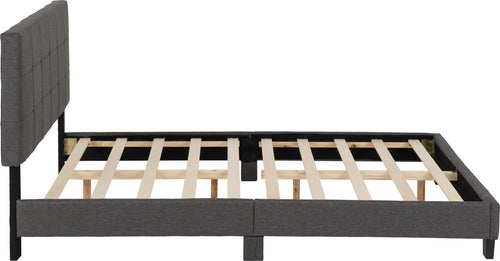 ARRAN 4'6" BED - GREY FABRIC