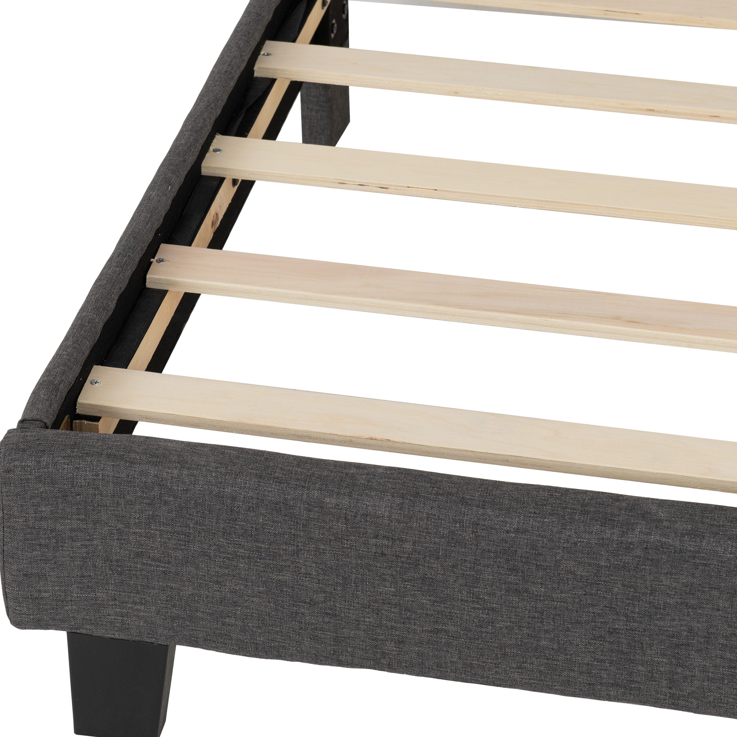 ARRAN 4'6" BED - GREY FABRIC