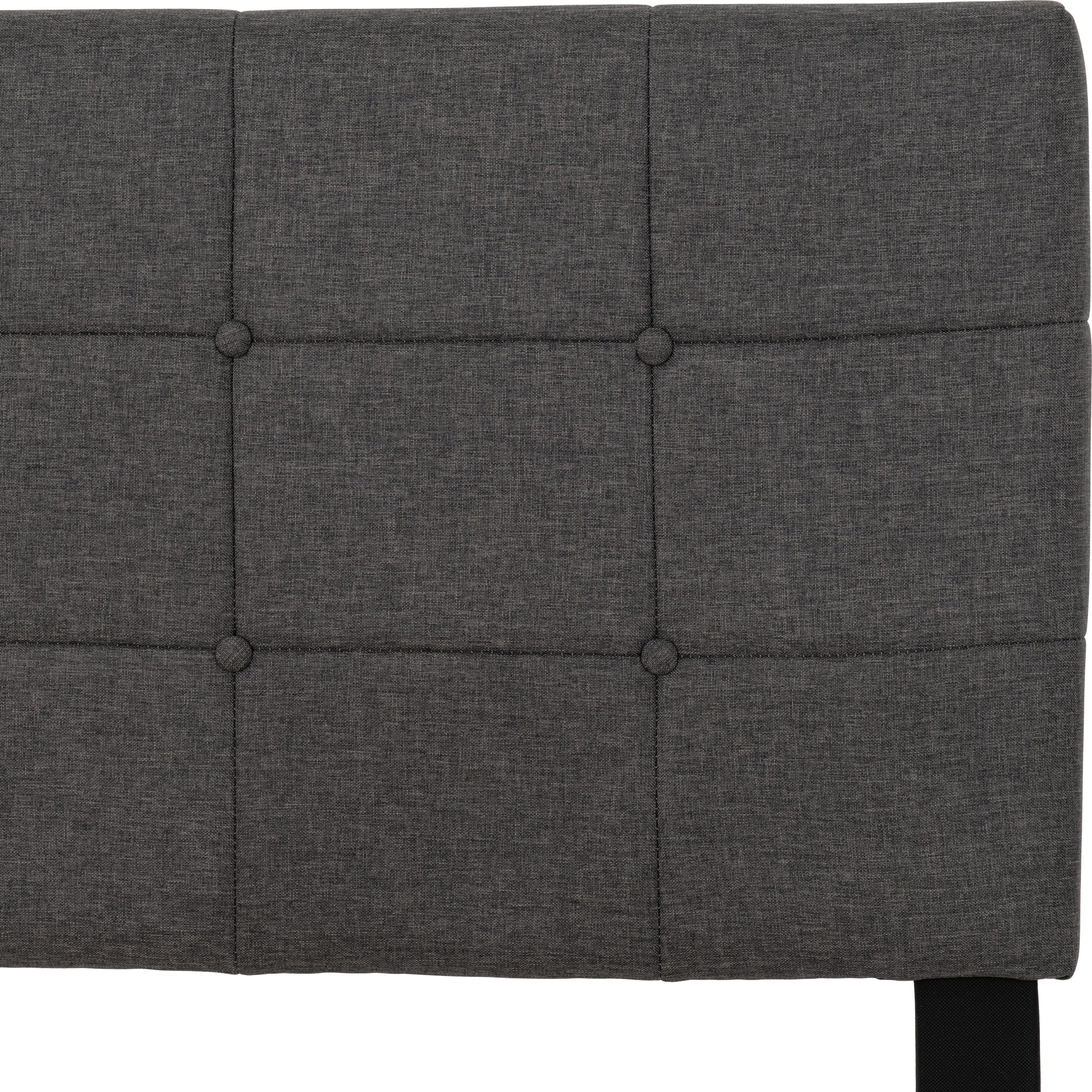 ARRAN 4'6" BED - GREY FABRIC