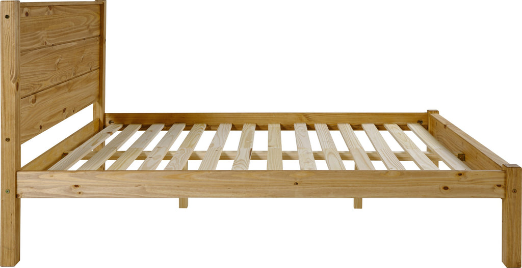 BARTON 5' BED - WAXED PINE