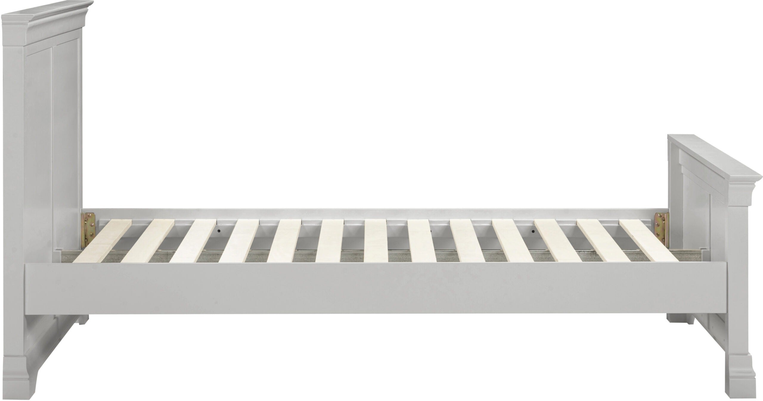 BORDEAUX 4'6" HIGH END BED - PEBBLE GREY