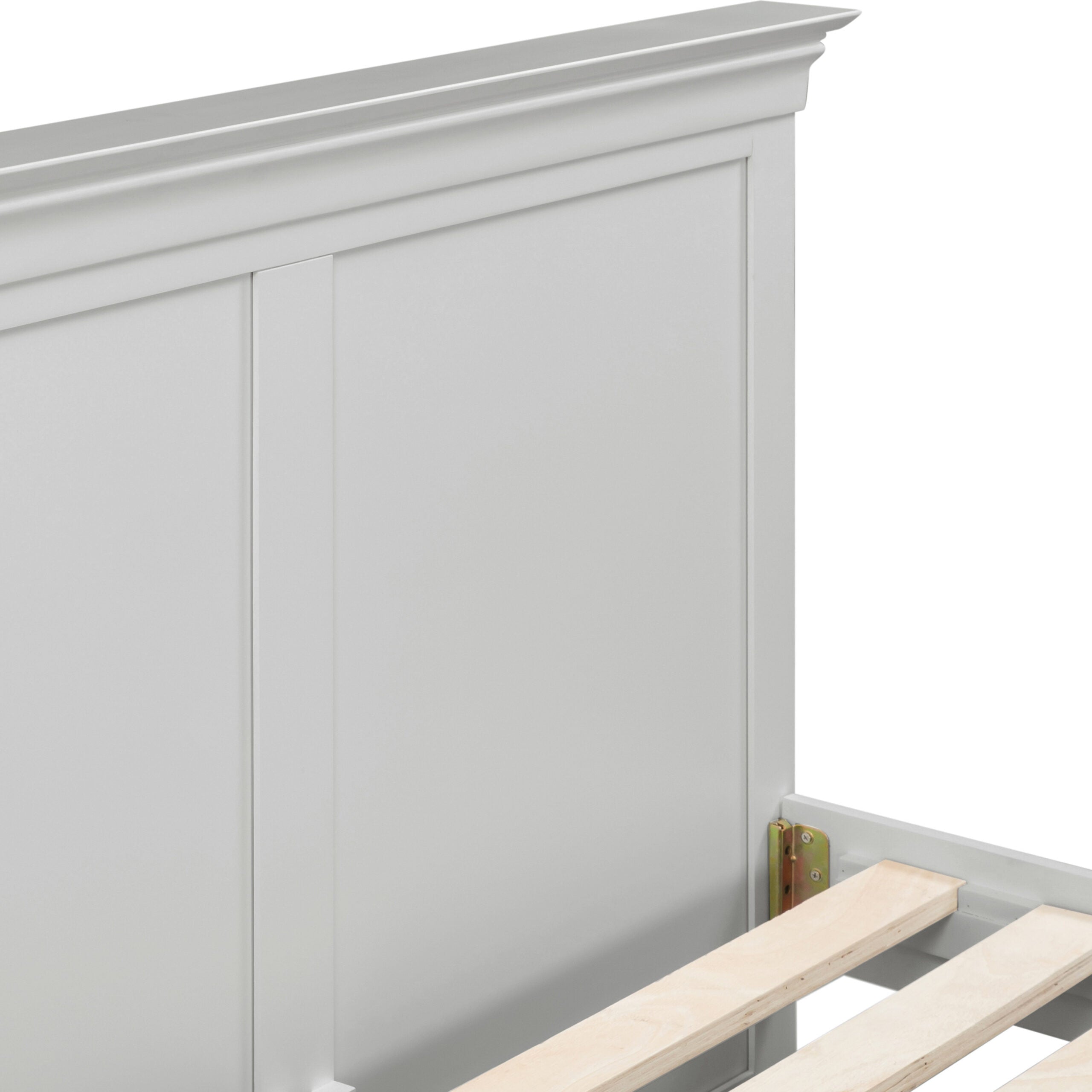 BORDEAUX 4'6" HIGH END BED - PEBBLE GREY