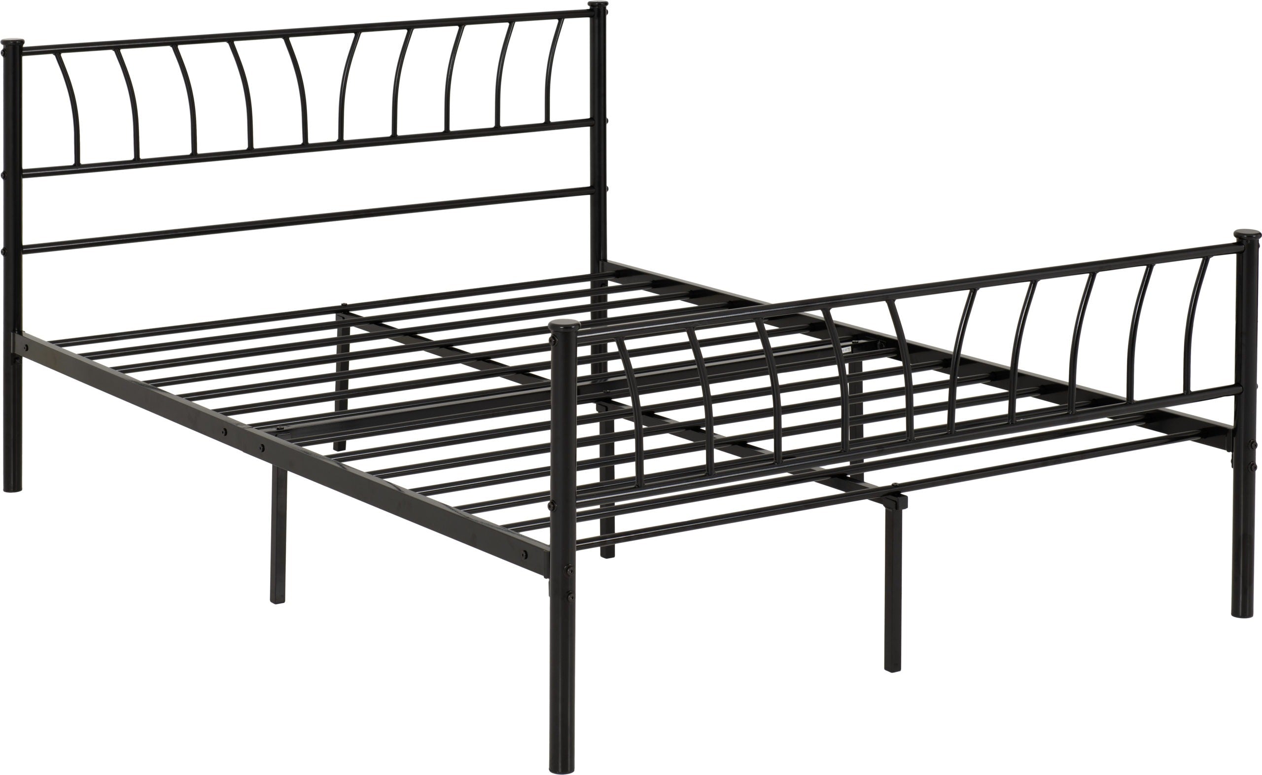 HARLOW 4'6" BED - BLACK