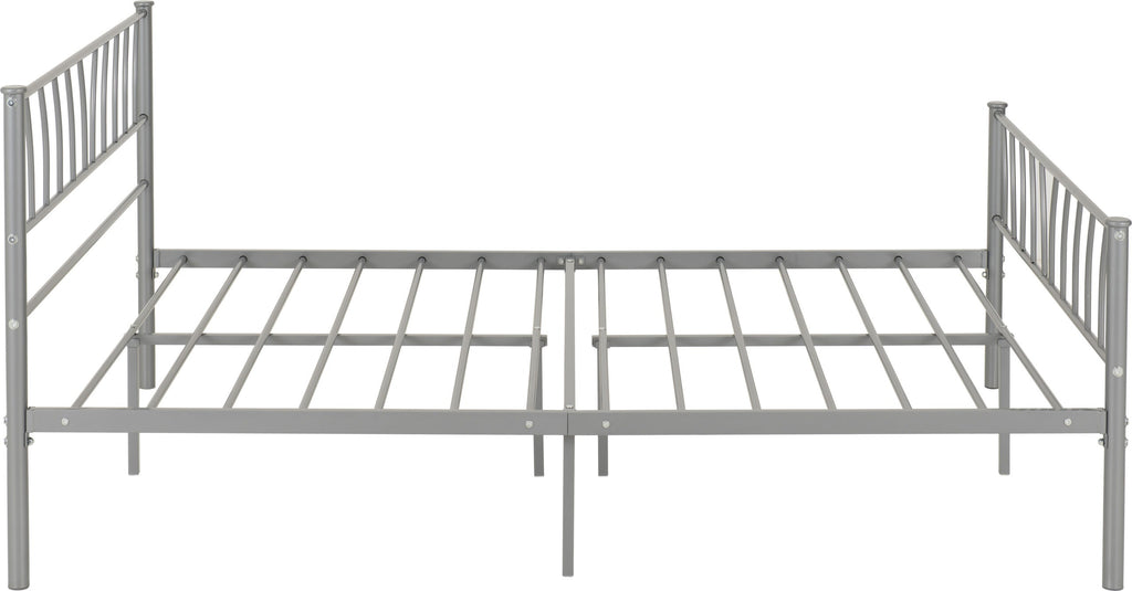 HARLOW 4'6" BED - SILVER