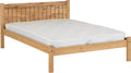 MAYA 4'6" BED - DISTRESSED WAXED PINE
