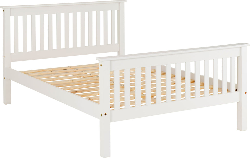MONACO  HIGH END BED - WHITE