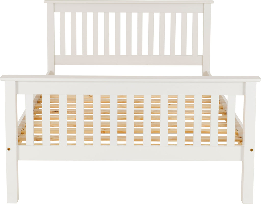 MONACO  HIGH END BED - WHITE