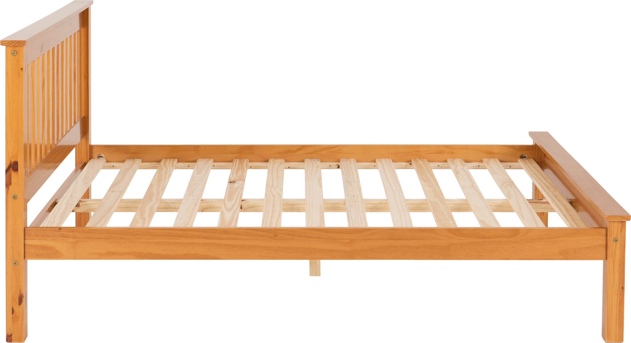 MONACO 4'6" LOW END BED - ANTIQUE PINE