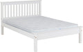 MONACO  LOW END BED - WHITE