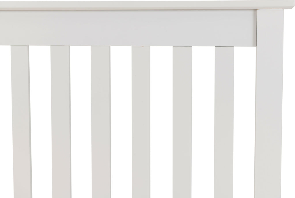 MONACO  LOW END BED - WHITE