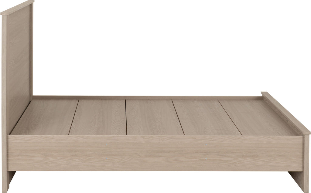 PARIS 4'6" BED - SMOKED ASH EFFECT