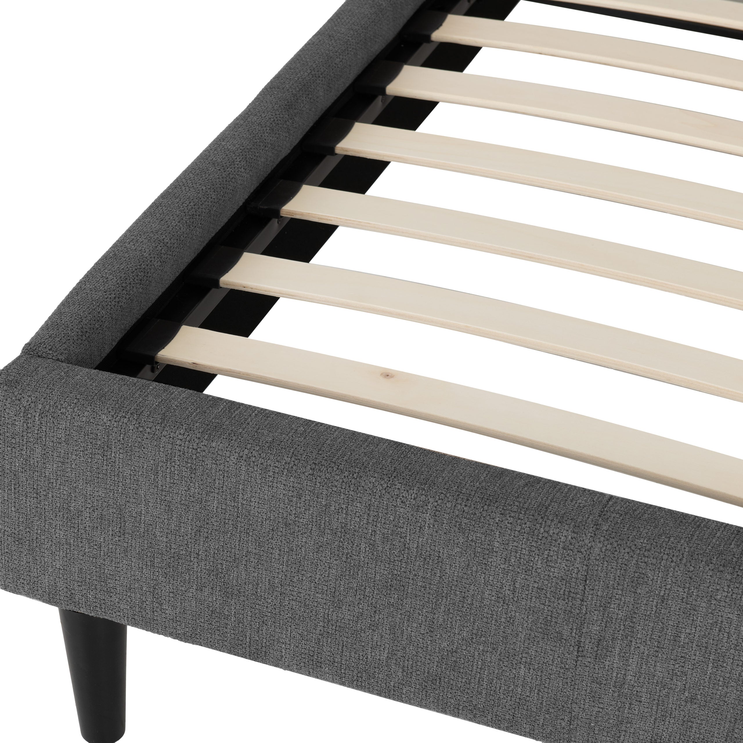 VERONA 4'6" BED - GREY FABRIC