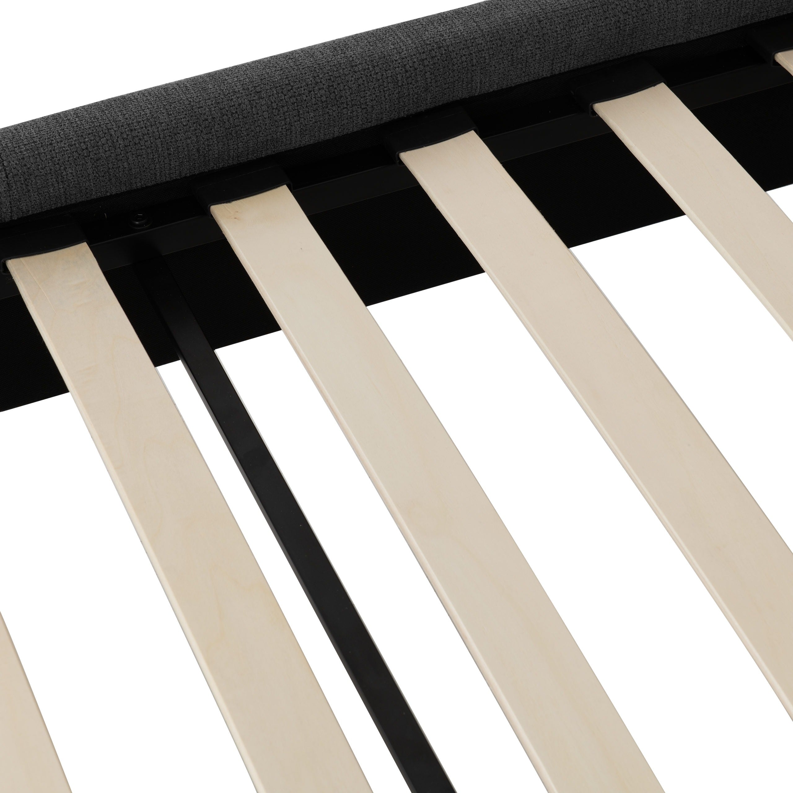 VERONA 4'6" BED - GREY FABRIC