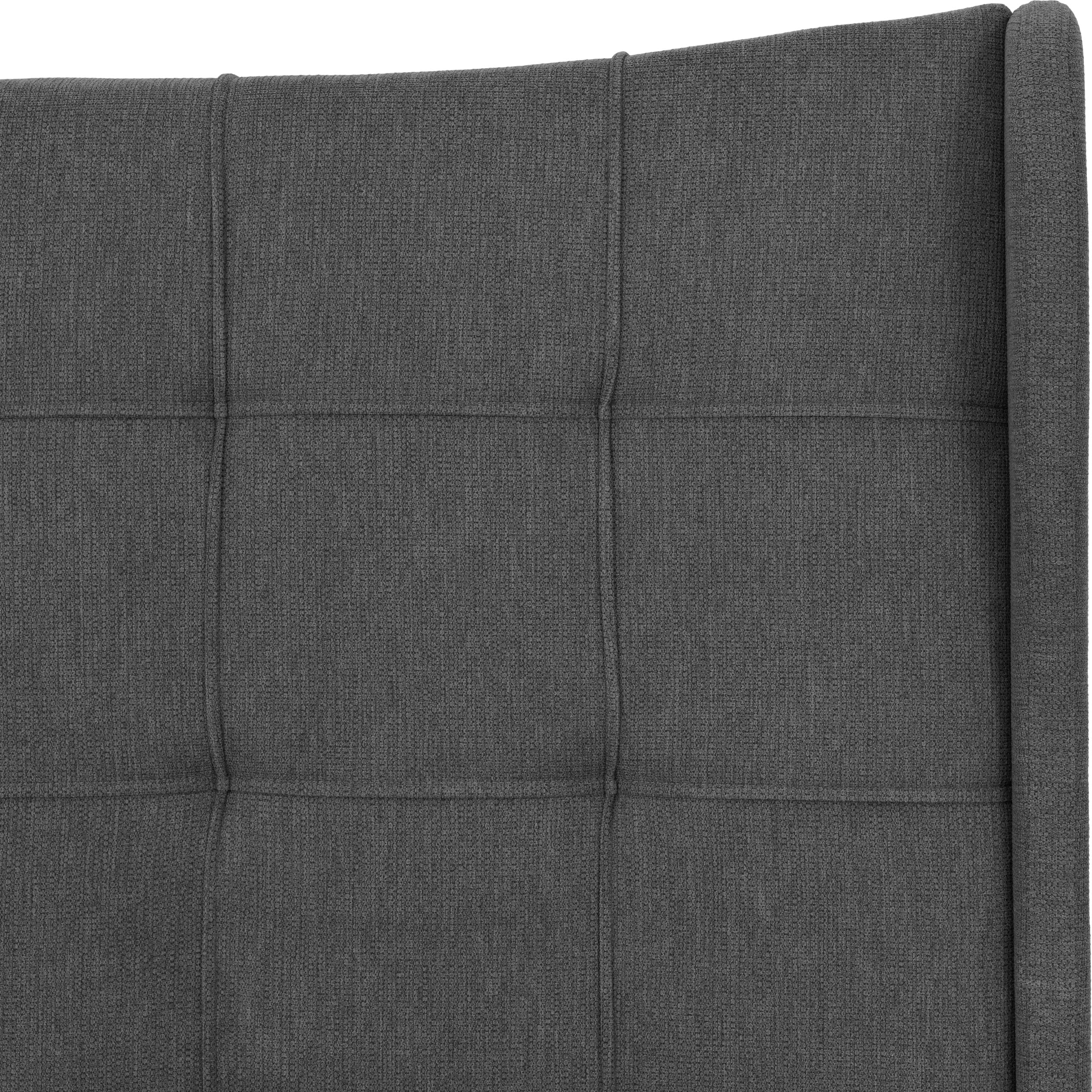 VERONA 4'6" OTTOMAN BED - GREY FABRIC