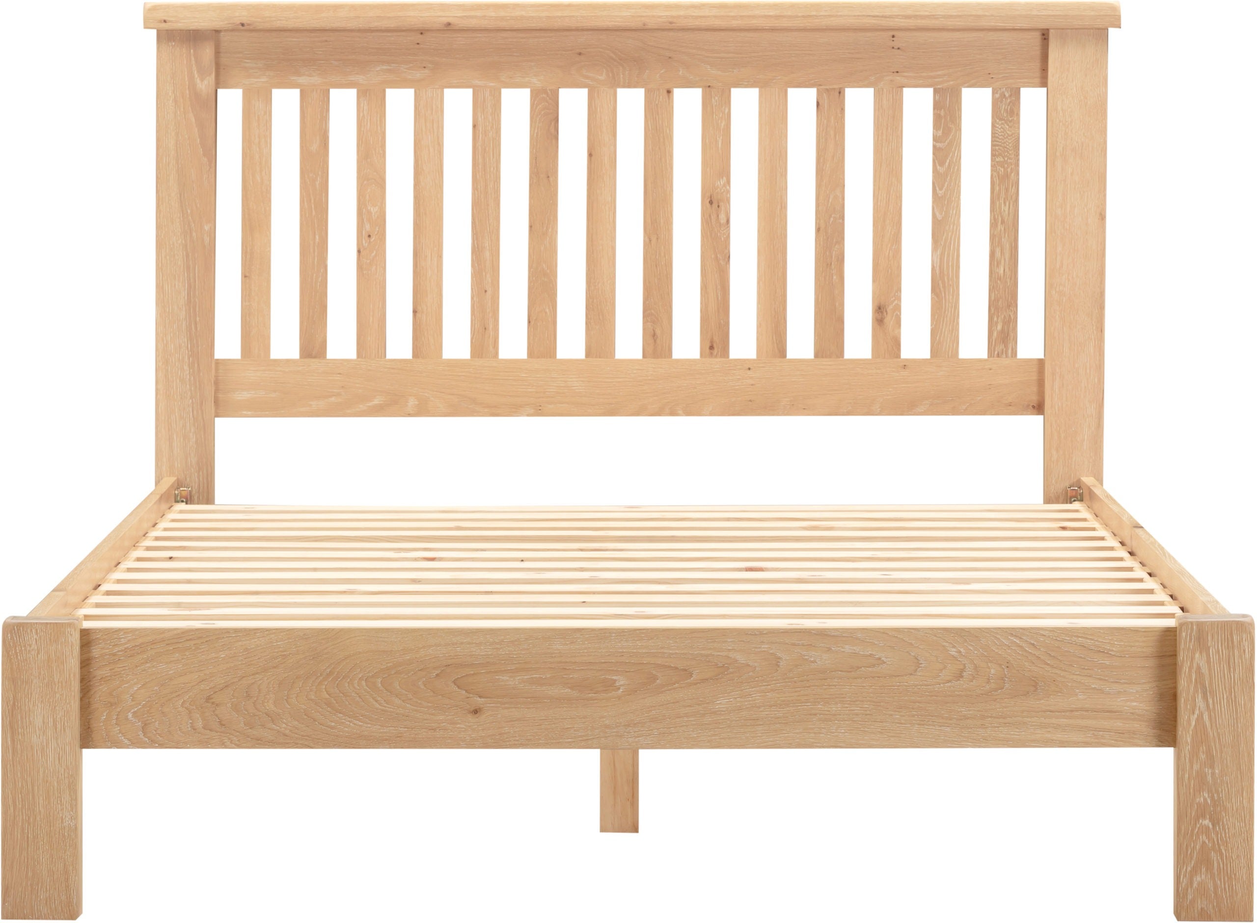 WINDSOR 4'6" LOW END BED - NATURAL OAK