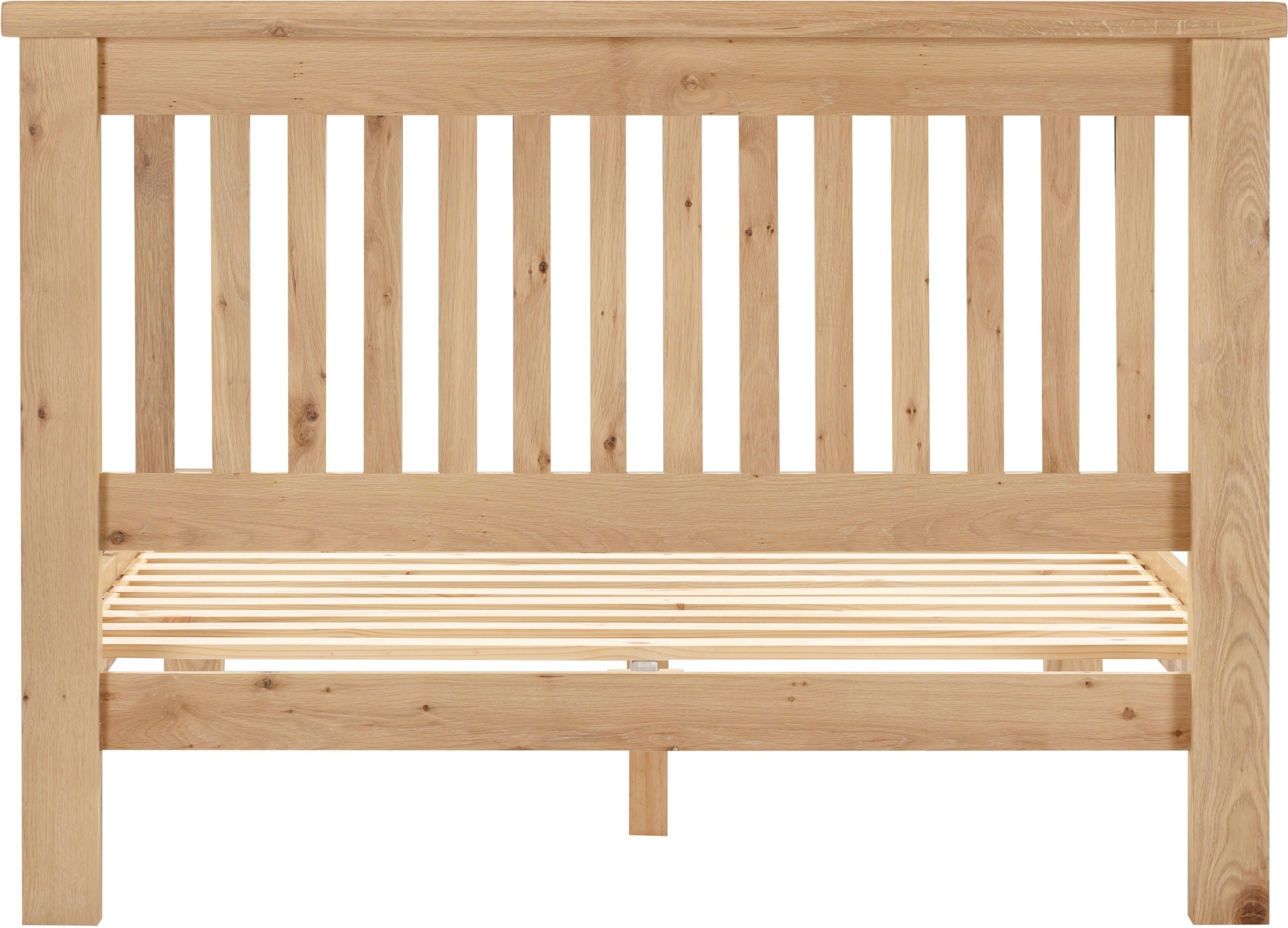 WINDSOR 4'6" LOW END BED - NATURAL OAK